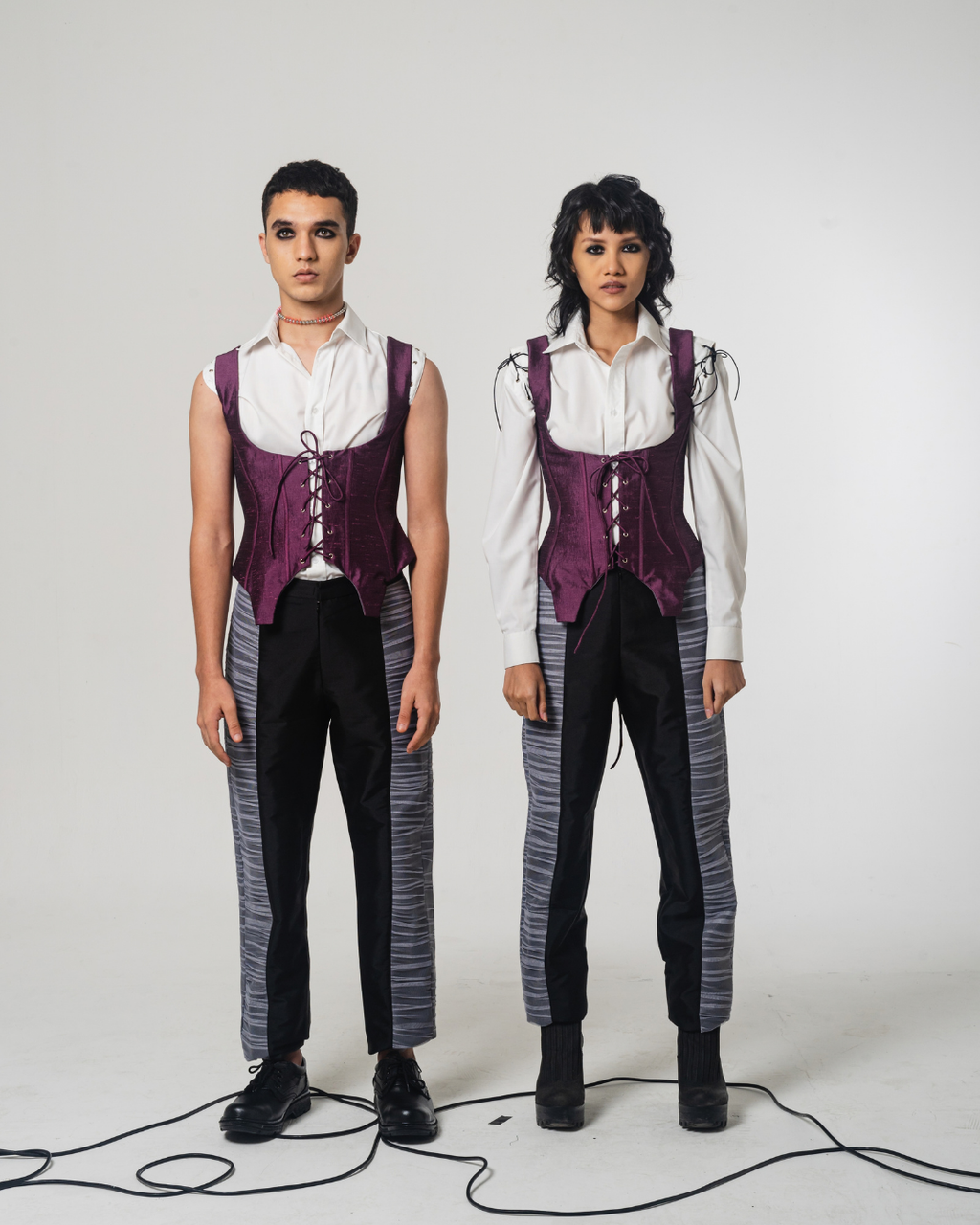 SS22 Burgundy Shantung Corset 405 (Limited)