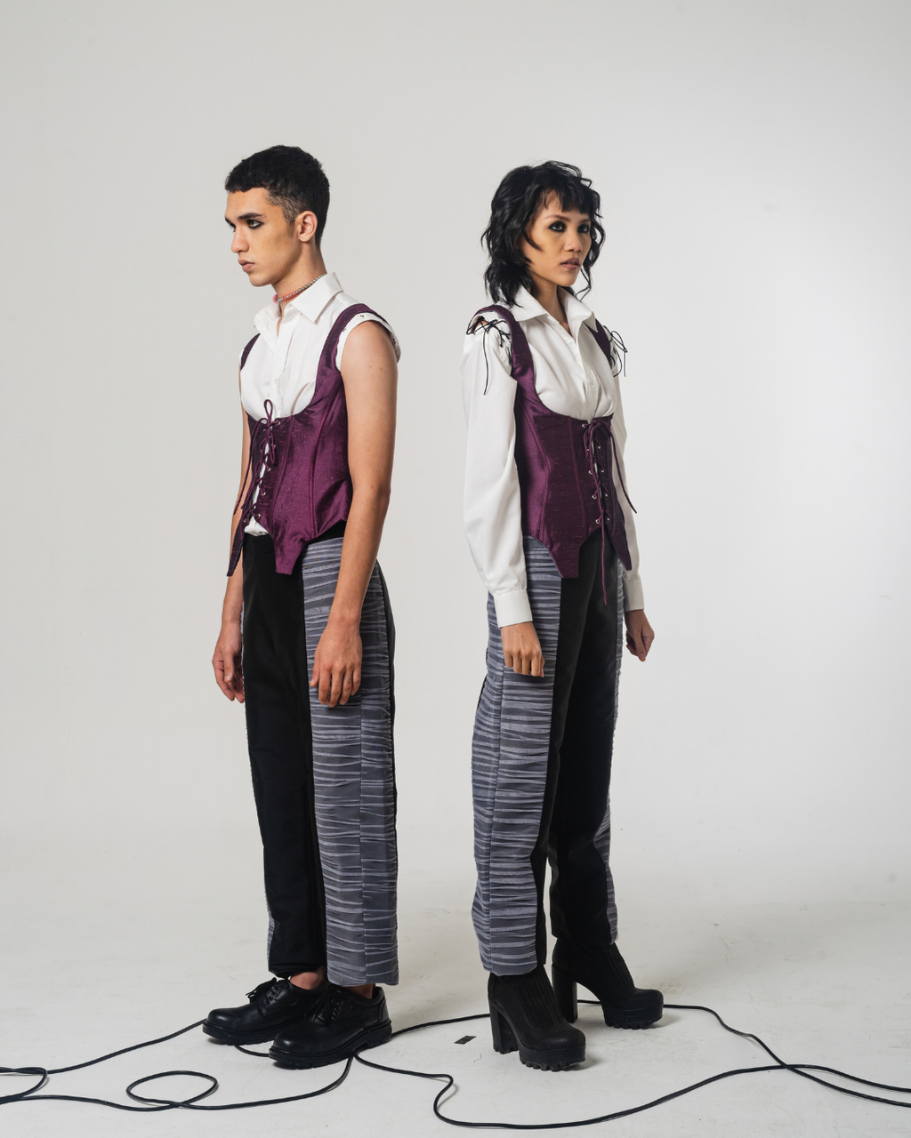SS22 Ruched Tulle Trousers 208