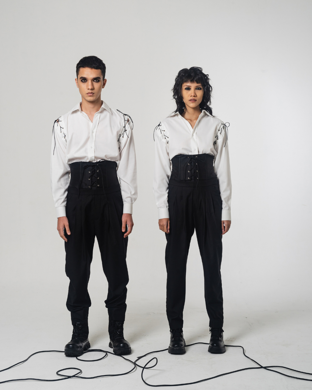 SS22 Black Cotton Trousers 201