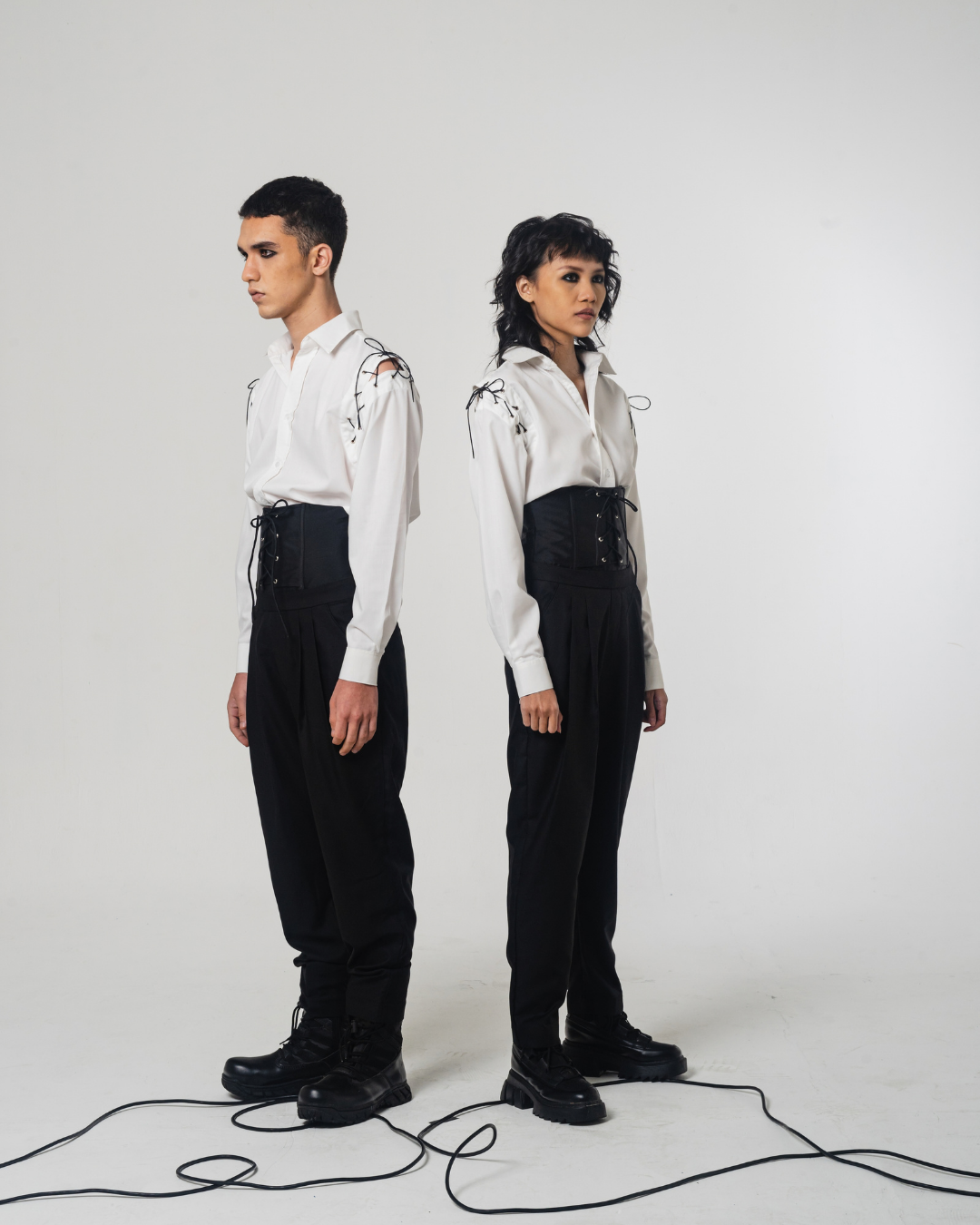 SS22 Black Cotton Trousers 201