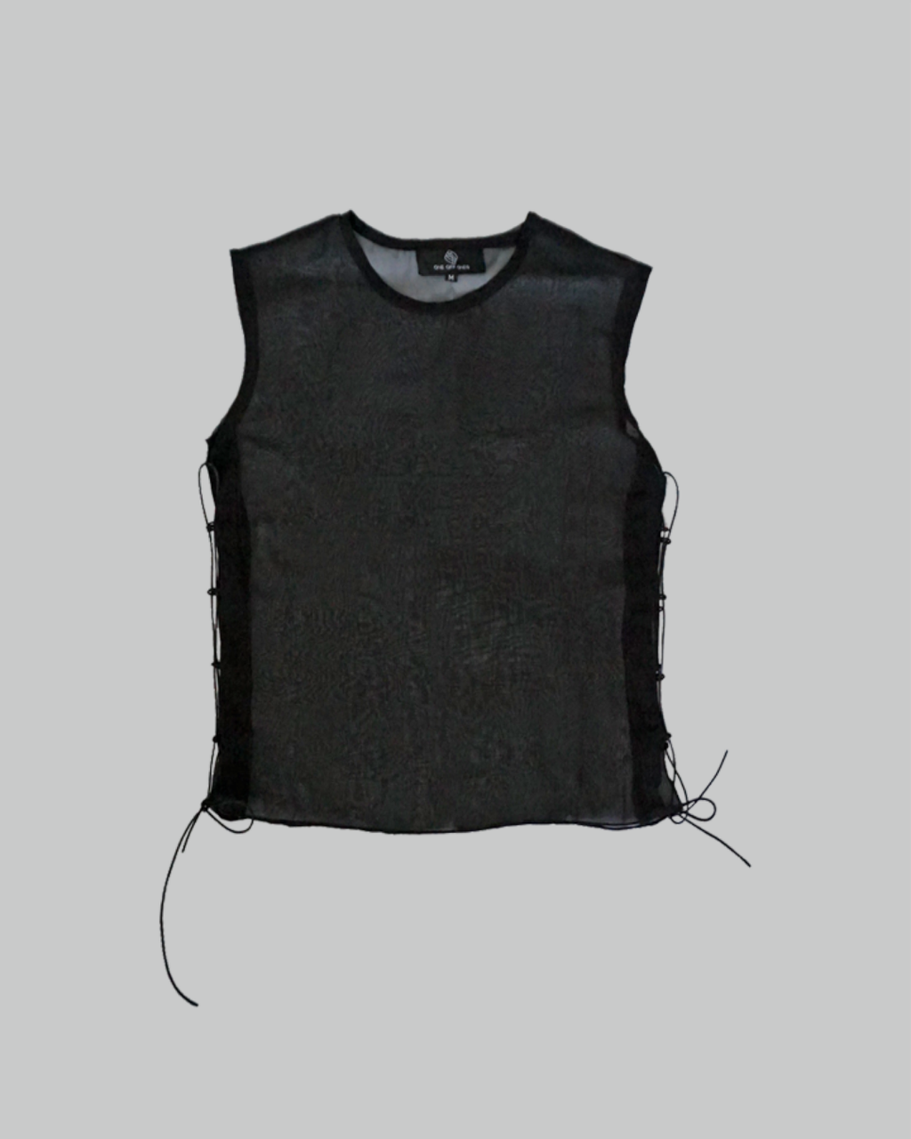 SS22 Black Chiffon Vest 511