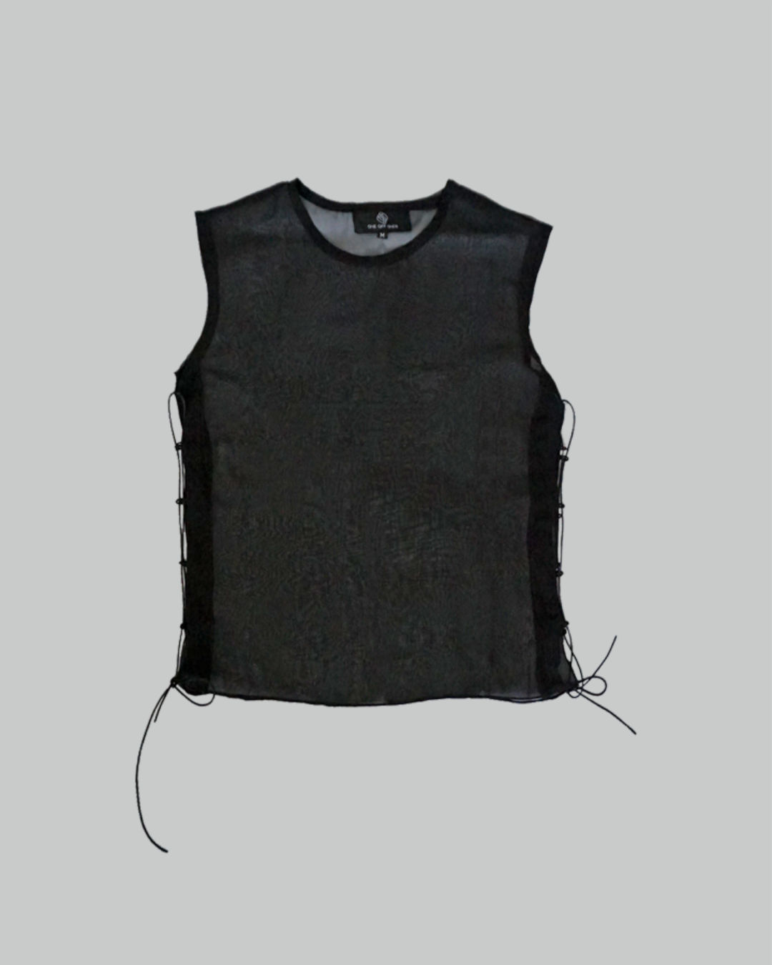 SS22 Black Chiffon Vest 511