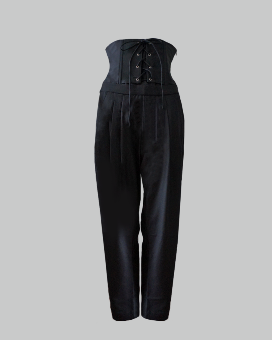 SS22 Black Cotton Trousers 201