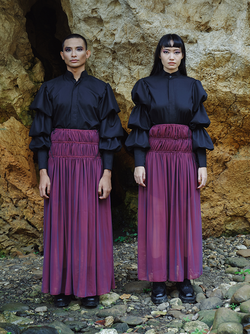 FW22 Amethyst Chiffon Skirt 103
