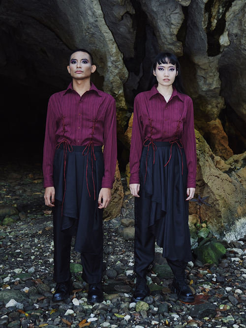 FW22 Draped Black Trouser 201